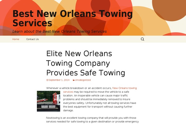 Twenty Ten theme site design template sample