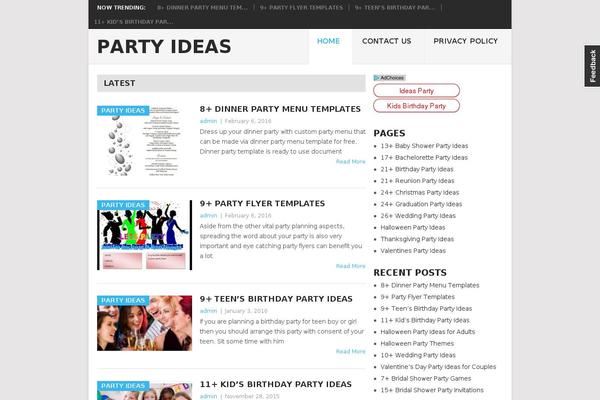 Point theme site design template sample