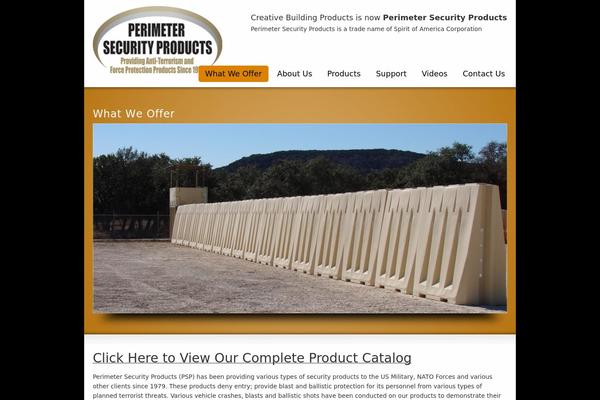 perimetersecurityproducts.com site used Striking