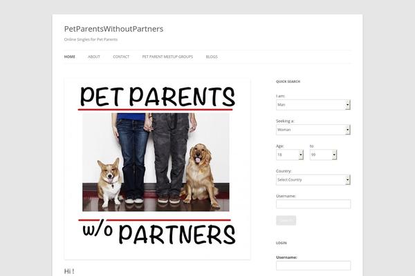 Twenty Twelve theme site design template sample
