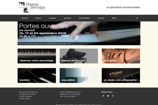 Vantage theme site design template sample