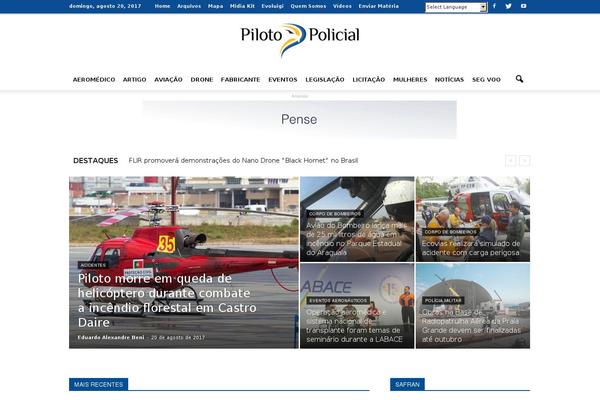 Newspaper Child theme site design template sample