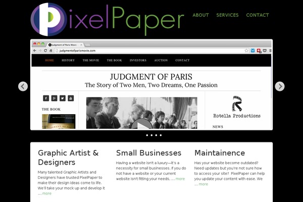 Site using Wpstudio-testimonial-slider plugin