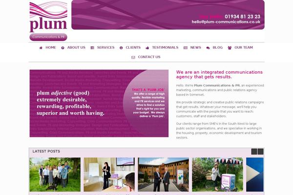 Vantage theme site design template sample