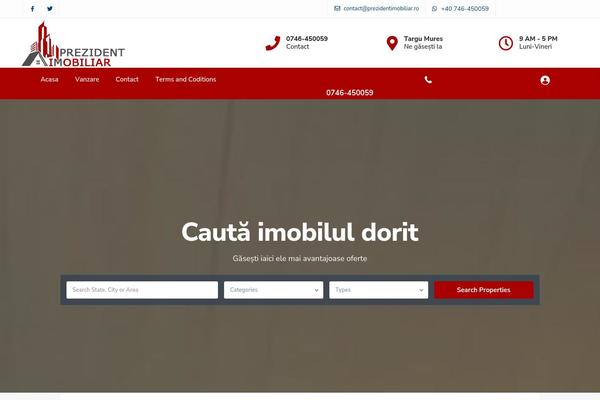 WP Residence theme site design template sample