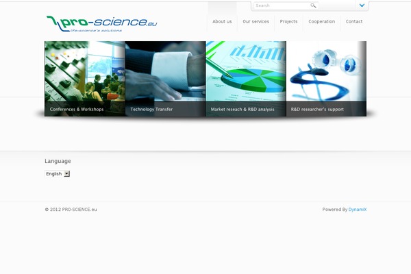 Dynamix theme site design template sample