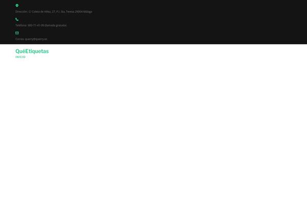 Site using Elementor plugin