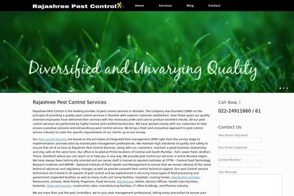 Vantage theme site design template sample