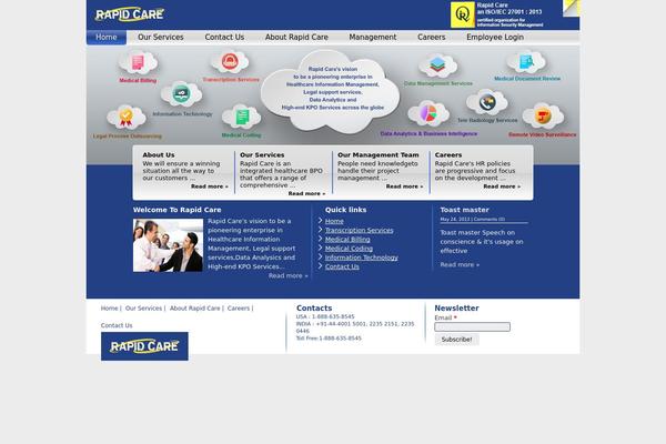 Site using WP Testimonials with rotator widget plugin
