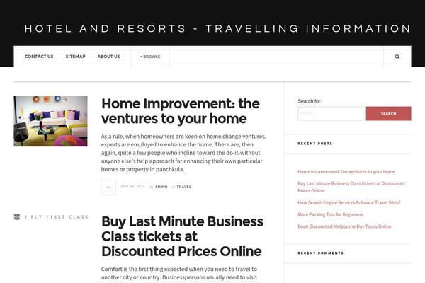 JustWrite theme site design template sample