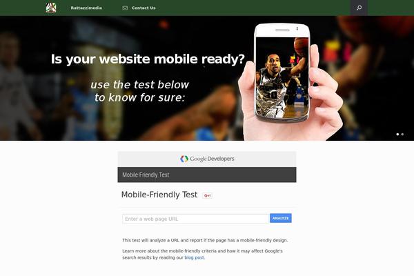 Vantage theme site design template sample