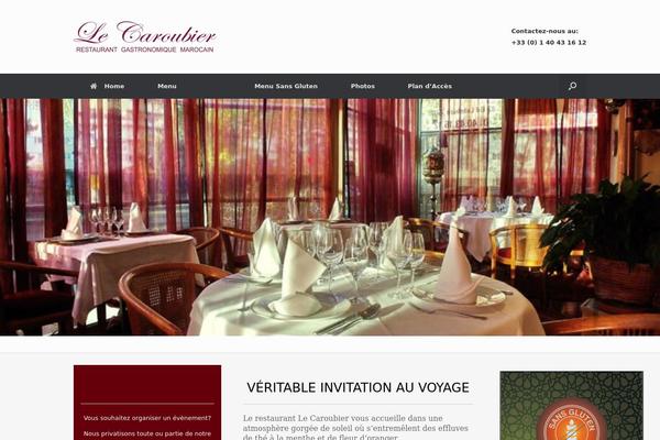 Vantage theme site design template sample