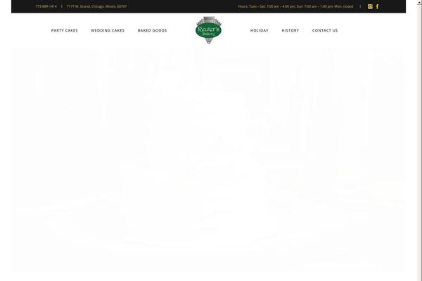 Baker theme site design template sample