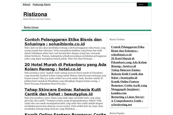 ristizona.com site used Sahifa