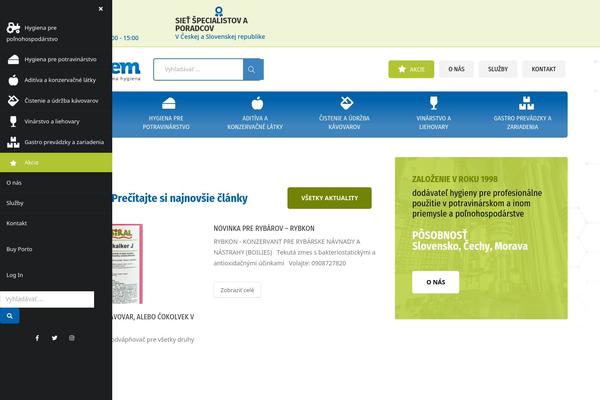 Porto theme site design template sample