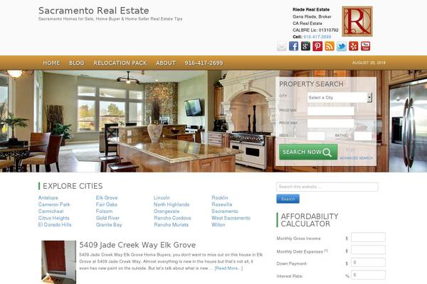 Genesis theme site design template sample