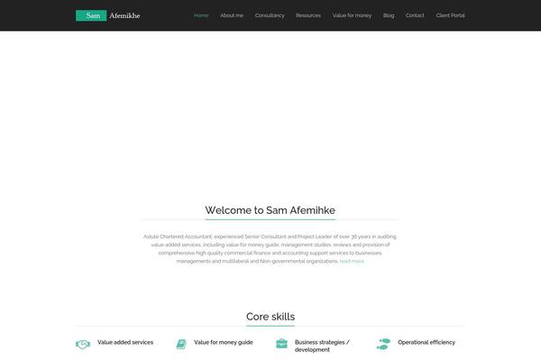 Total theme site design template sample