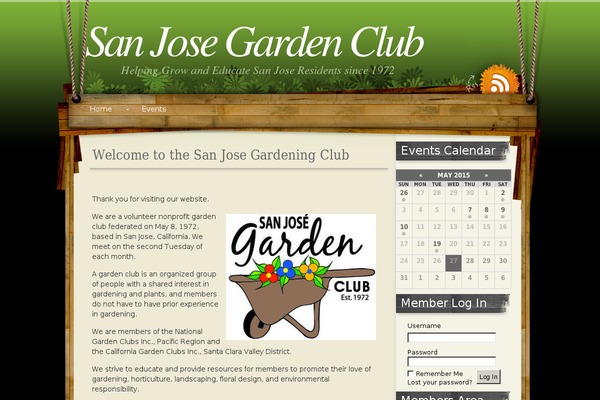sanjosegardenclub.com site used Hanging