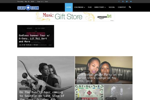 Newspaper theme site design template sample