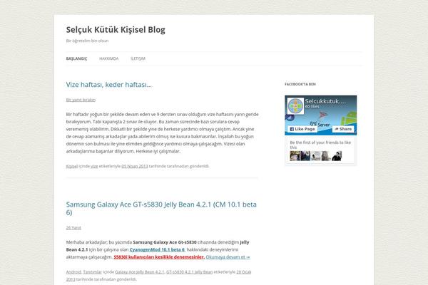 Twenty Twelve theme site design template sample
