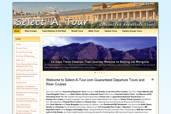 Tour Package theme site design template sample