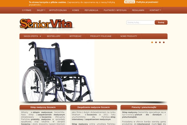 Site using Expresso-cookies plugin