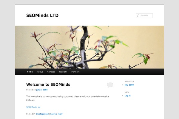 Twenty Eleven theme site design template sample