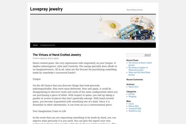 Twenty Ten theme site design template sample