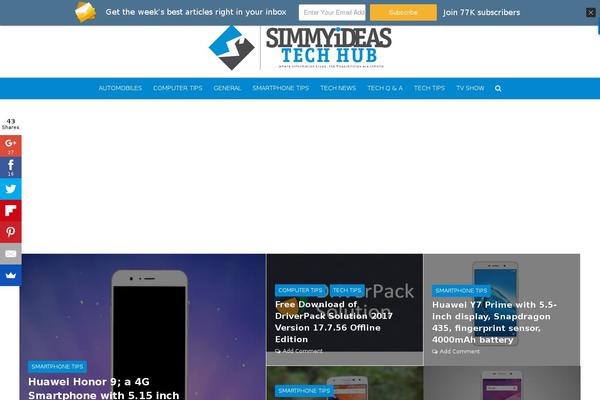 Author theme site design template sample