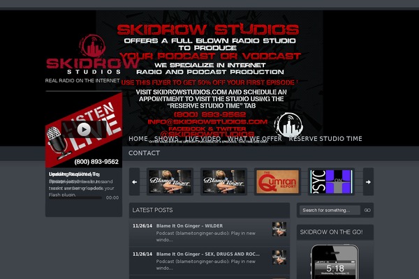 Soundcheck theme site design template sample