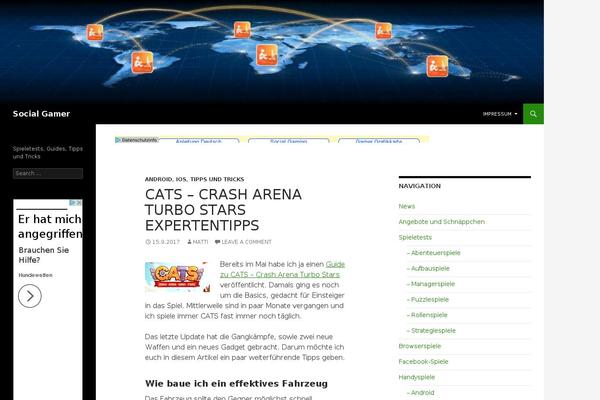 Twenty Fourteen theme site design template sample