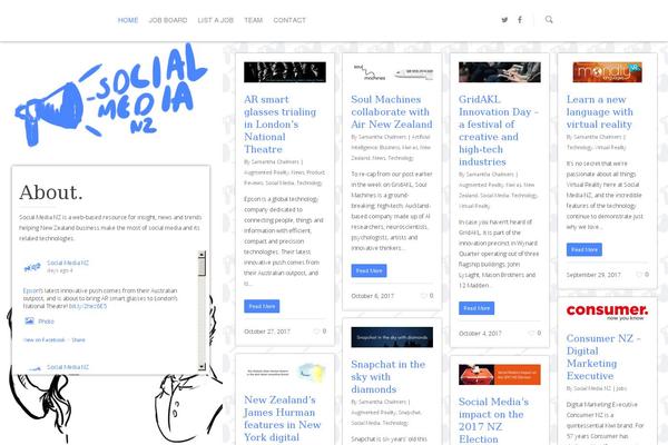 Salient theme site design template sample