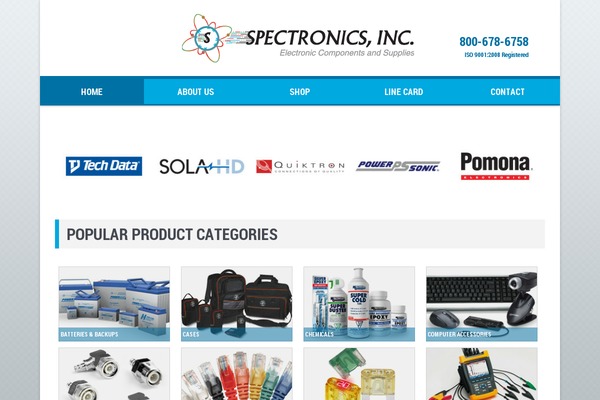 spectronics-inc.com site used Corpo