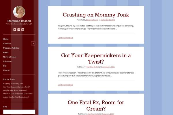 Author theme site design template sample