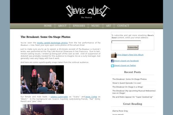 Site using Code Embed plugin