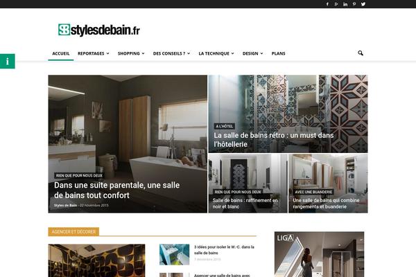 Newspaper theme site design template sample