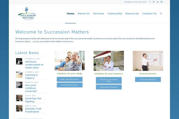 successionmatters.com.au site used Enfold-child