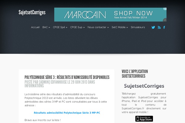 Site using Cforms plugin