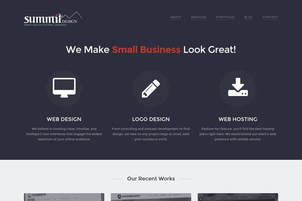 Cherry Framework theme site design template sample