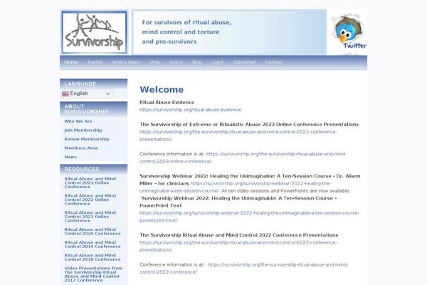 survivorship.org site used Twenty Eleven