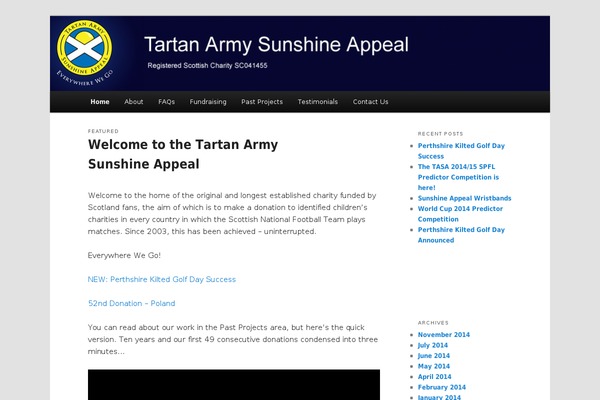 Twenty Eleven theme site design template sample