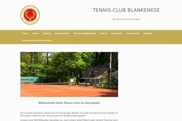 Vantage theme site design template sample