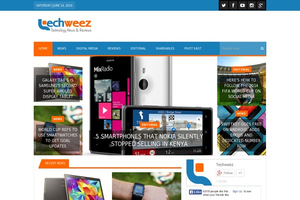 NewsMag theme site design template sample