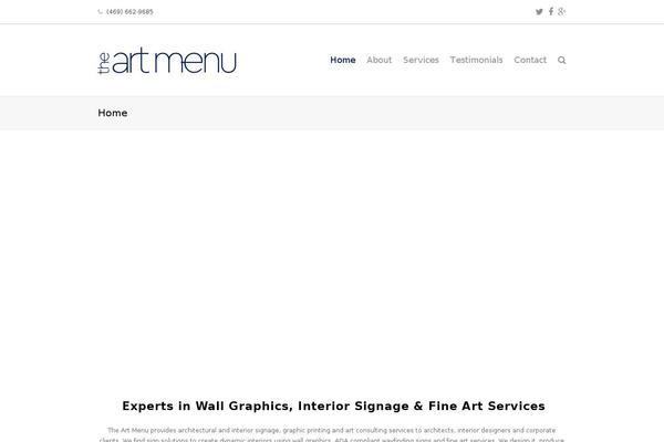 Total theme site design template sample