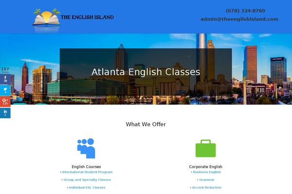 theenglishisland.com site used Divi