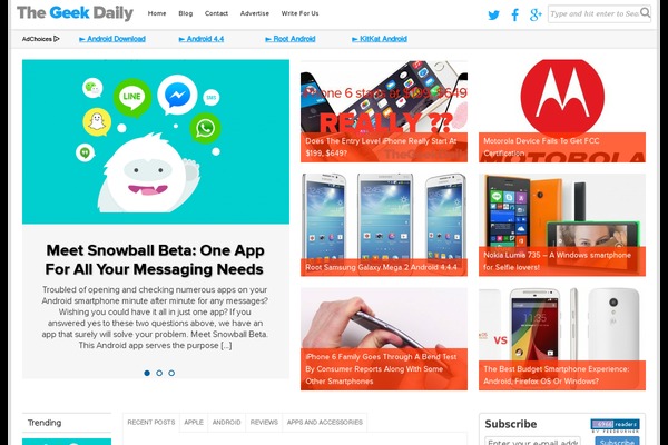 Sahifa theme site design template sample