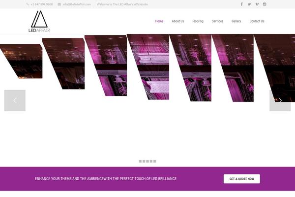Impreza Child theme site design template sample