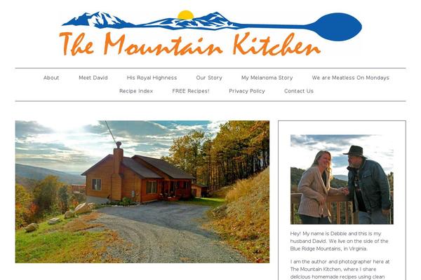 Recipe-blogger theme site design template sample