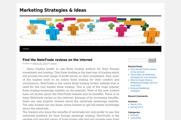 Twenty Ten theme site design template sample