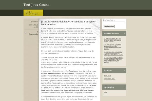 tout-jeux-casino.com site used Blogtheme